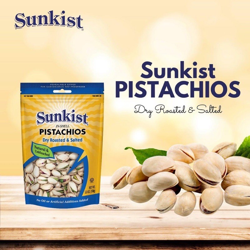 Hạt dẻ cười 100% hạt đều cười SUNKIST - túi 150g