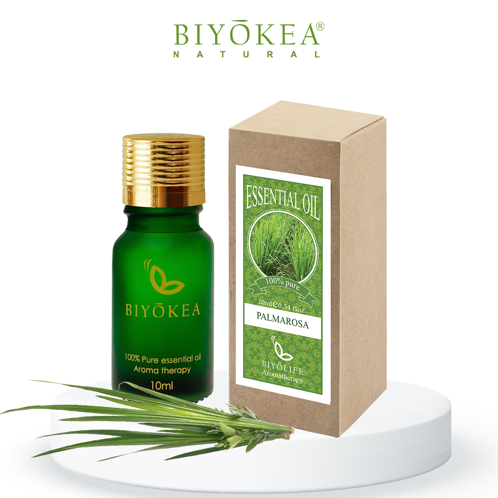 Tinh Dầu Sả Hoa Hồng Biyokea Thiên Nhiên Nguyên Chất 10ml