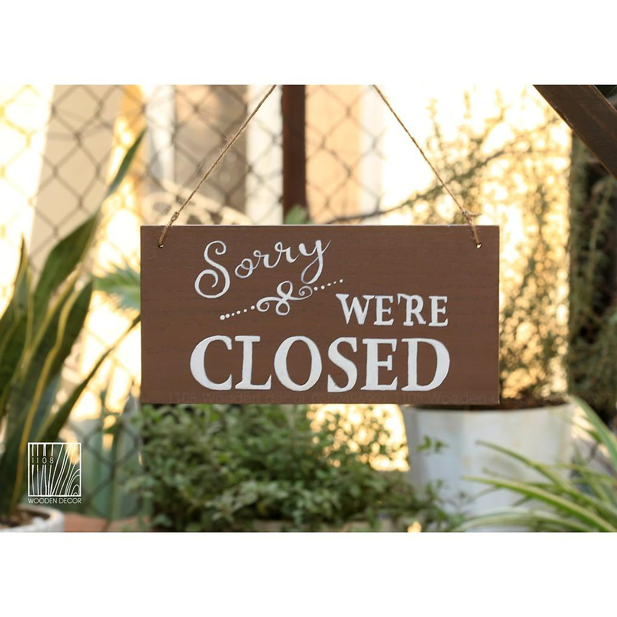 Bảng Gỗ 2 Mặt Open - Closed