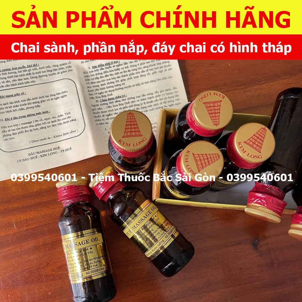 Dầu Massage Huế Kim Long Chai Sành (chính hãng, date mới)