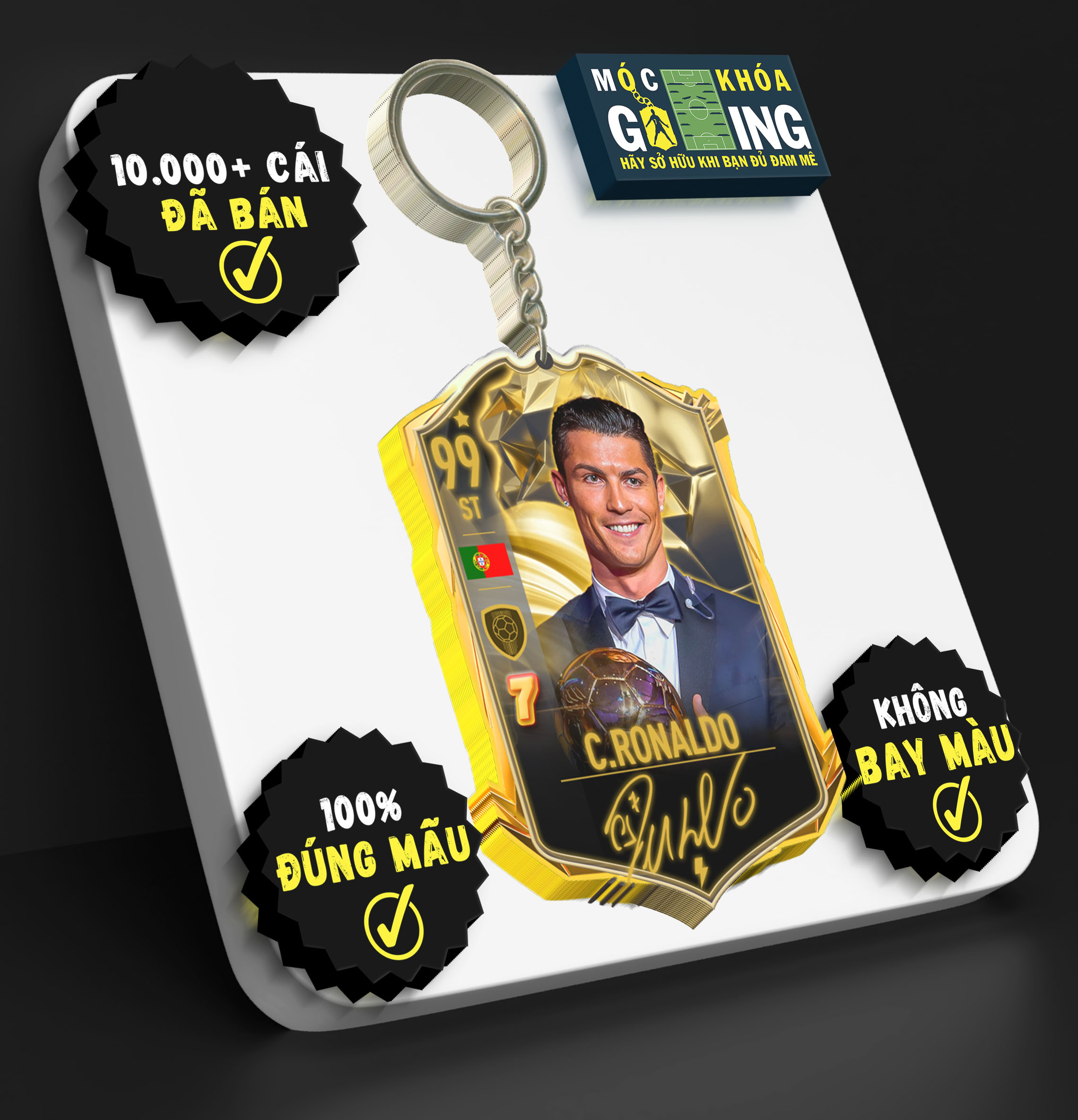 Móc Khóa Cristiano Ronaldo - Móc Khoá GAMING