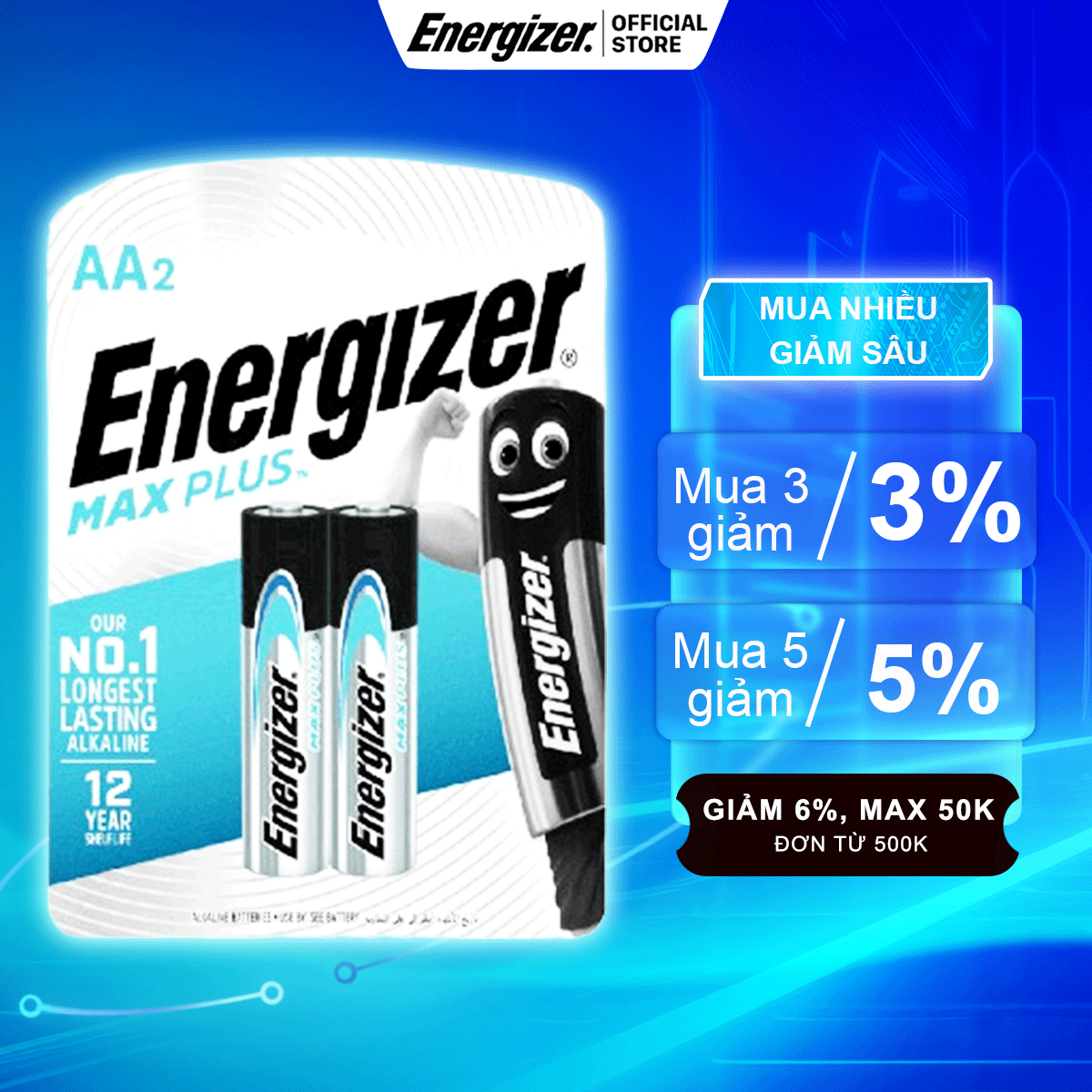 Energizer Aaa/Aa Max Plus Batteries - Genuine Products