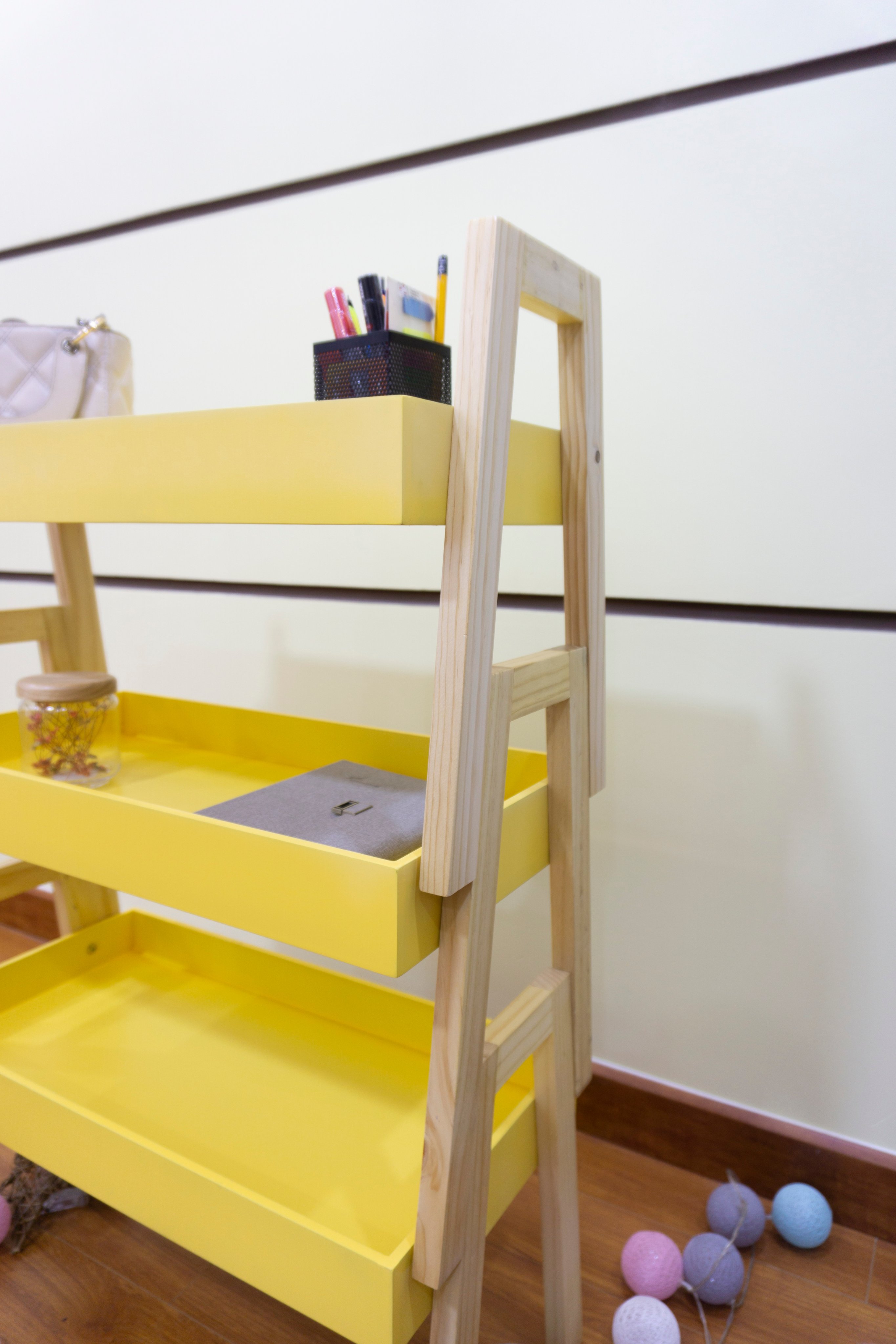 COMBO 3 KỆ GỖ ĐA NĂNG MÀU VÀNG - COMBO 3 ACASE YELLOW