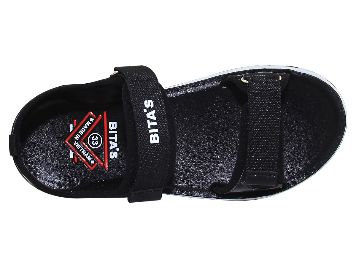 Sandal đế bằng bé trai Bita's SEN.76 (Đen + Xám + Xanh dương)