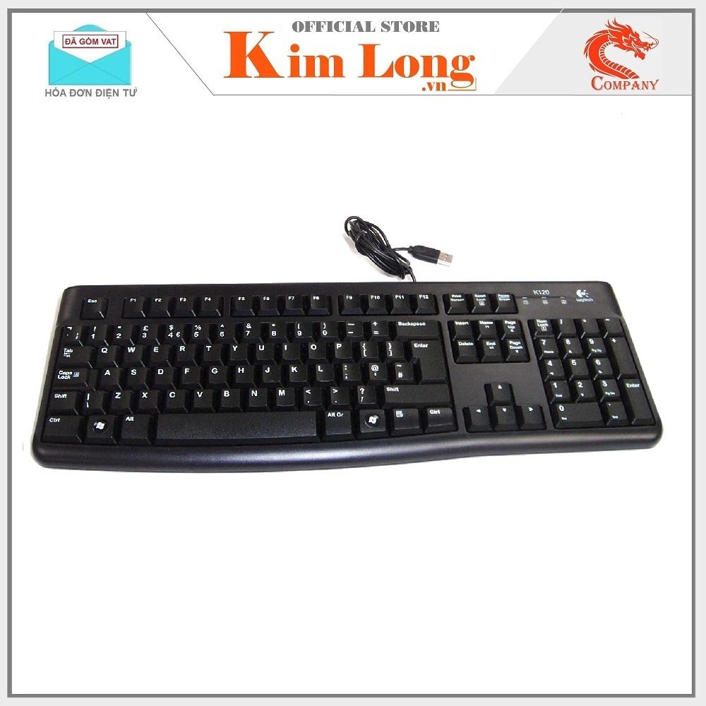 Bàn phím máy tính Logitech K120 có dây - Bảo hành 3 năm chính hãng