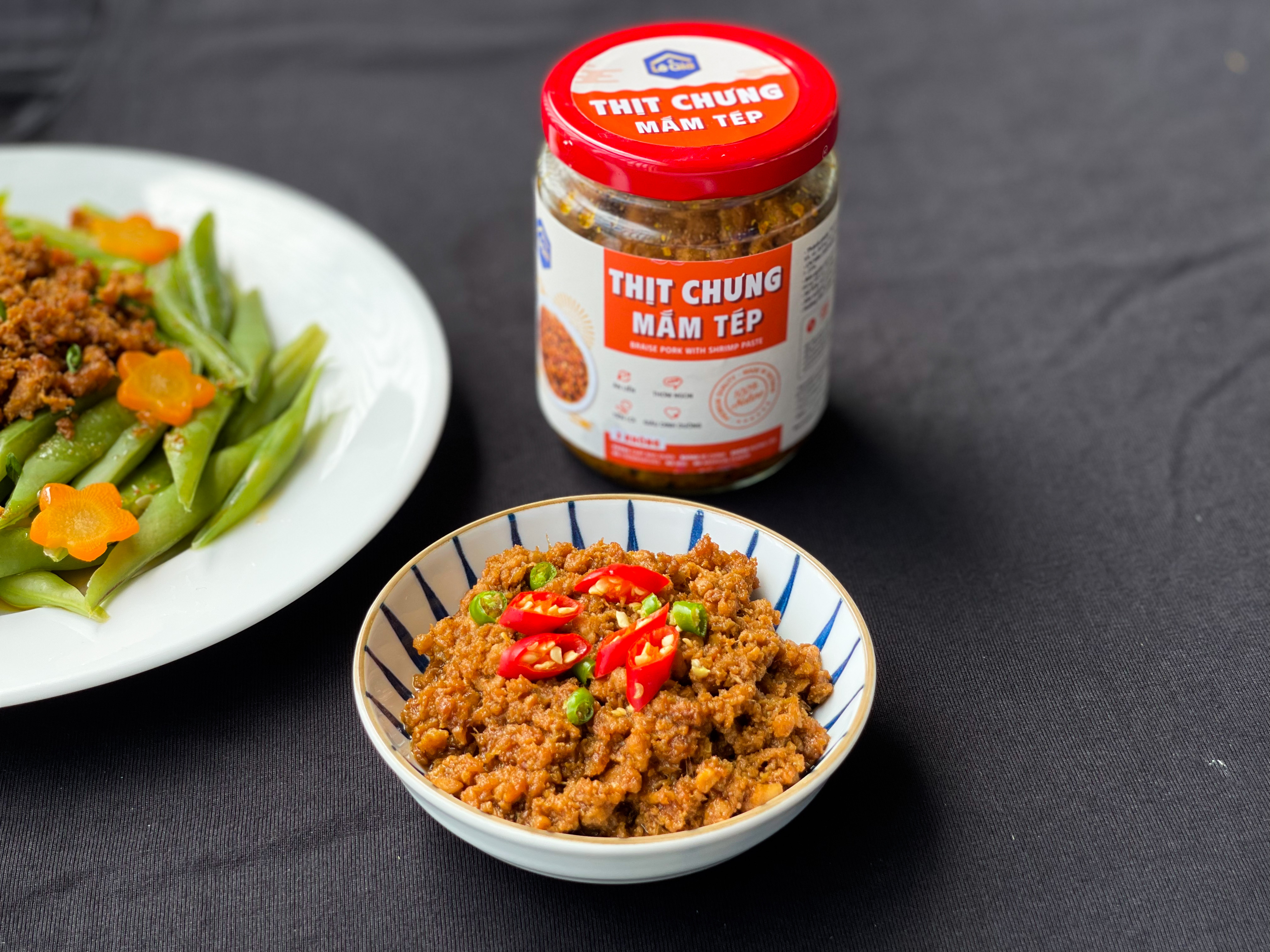 Thịt chưng mắm tép Lê Gia