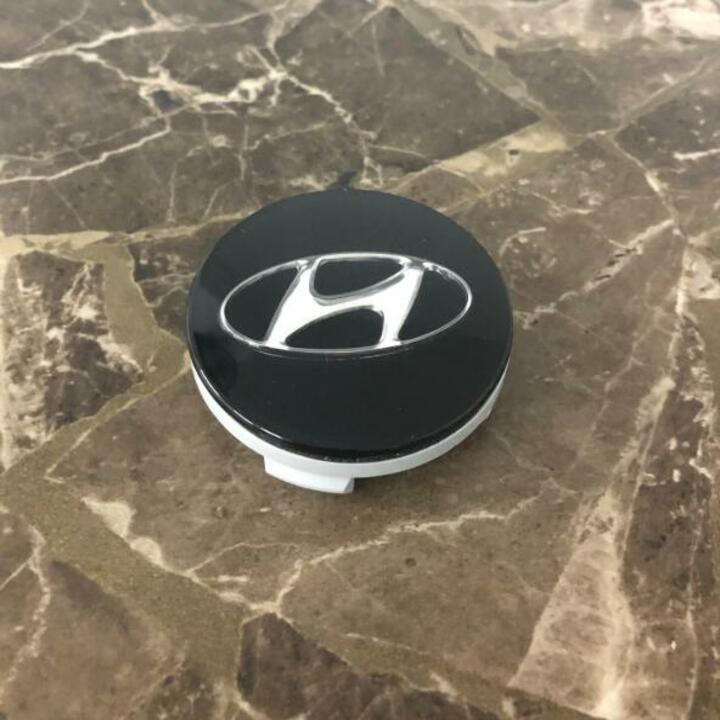 1 chiếc ốp lazang, logo chụp mâm bánh xe ô tô Hyundai HY-60 Kích thước 60mm