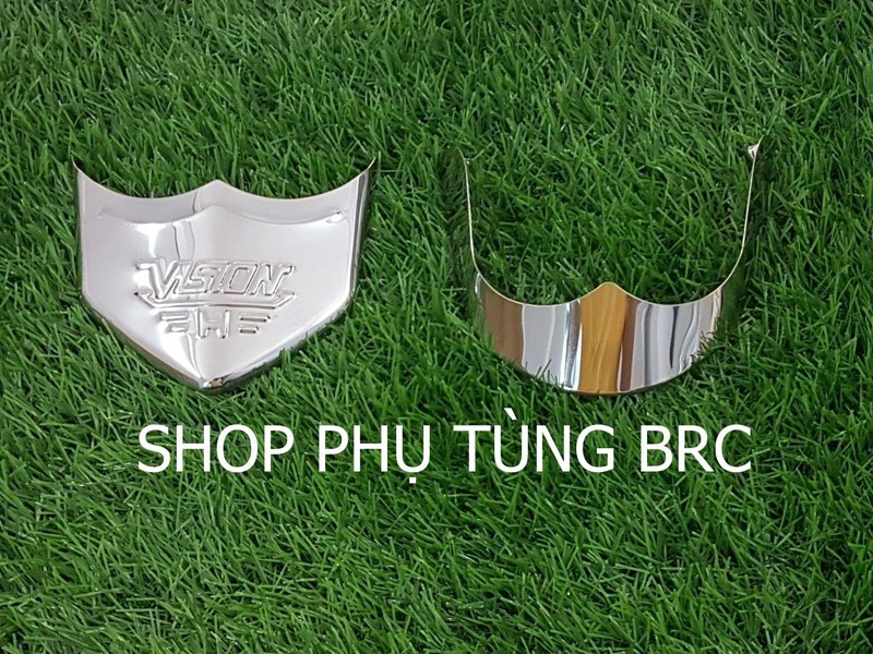 Bộ ốp mỏ dè INOX trước, sau xe VISION 2014 - 2019