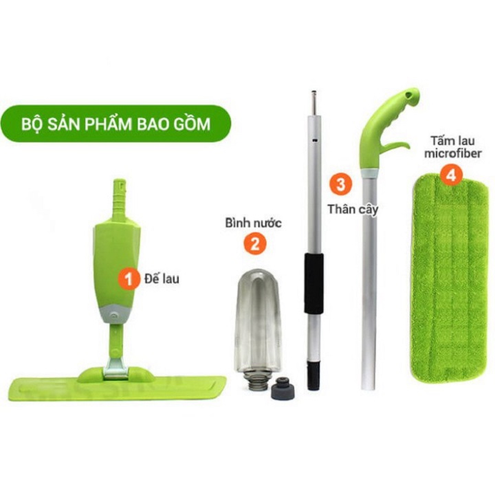 Cây Lau Nhà Có Bình Xịt Nước Thông Minh