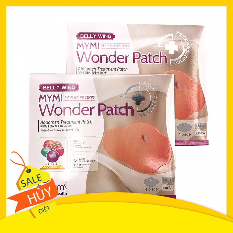 Bộ 10 miếng dán tan mỡ bụng hàn quốc Mymi Wonder Patch (2 Hộp)
