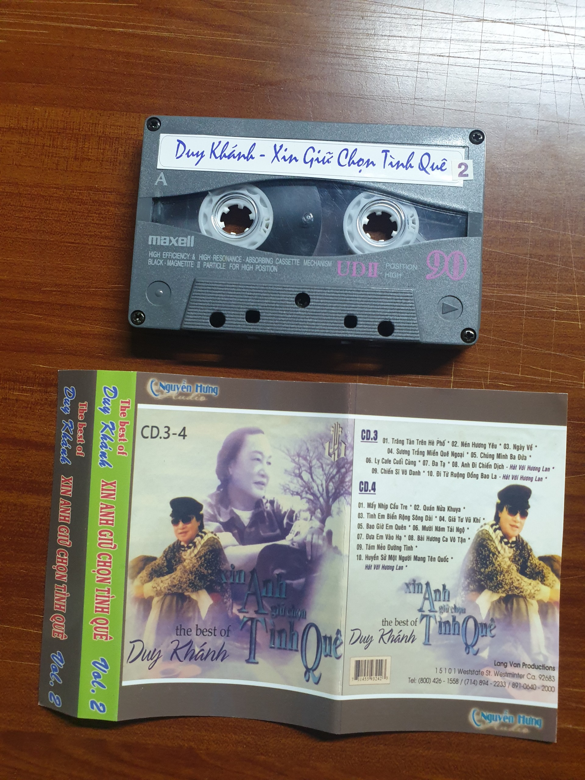 BĂNG CASSETTE combo NGỌC LAN - DUY KHÁNH