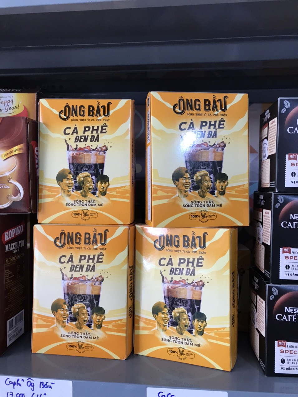 Cà phê sữa đá Ông Bầu Hộp Vàng 240g