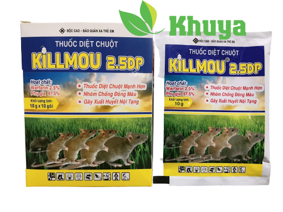 Diệt chuột Killmou 2.5DP gói 10gr