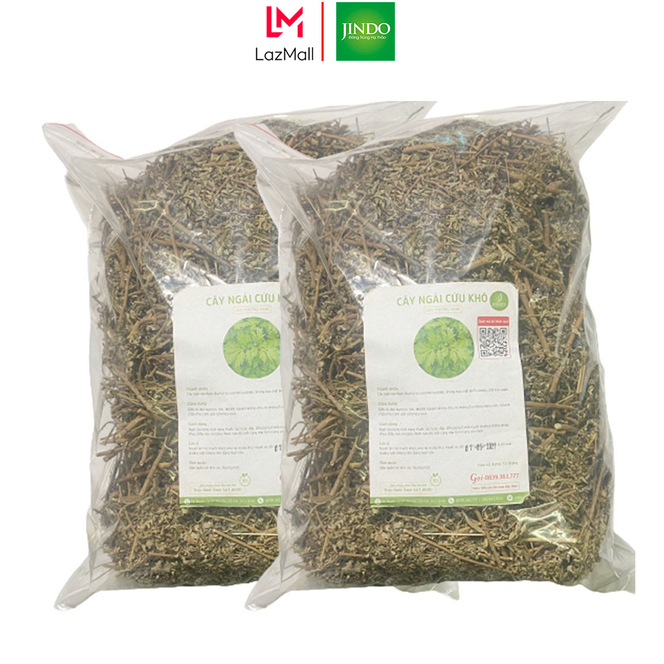 Ngải cứu khô thượng hạng JINDO 1kg giúp hỗ trợ điều tr_ị kinh nguyệt không đều, đau bụng