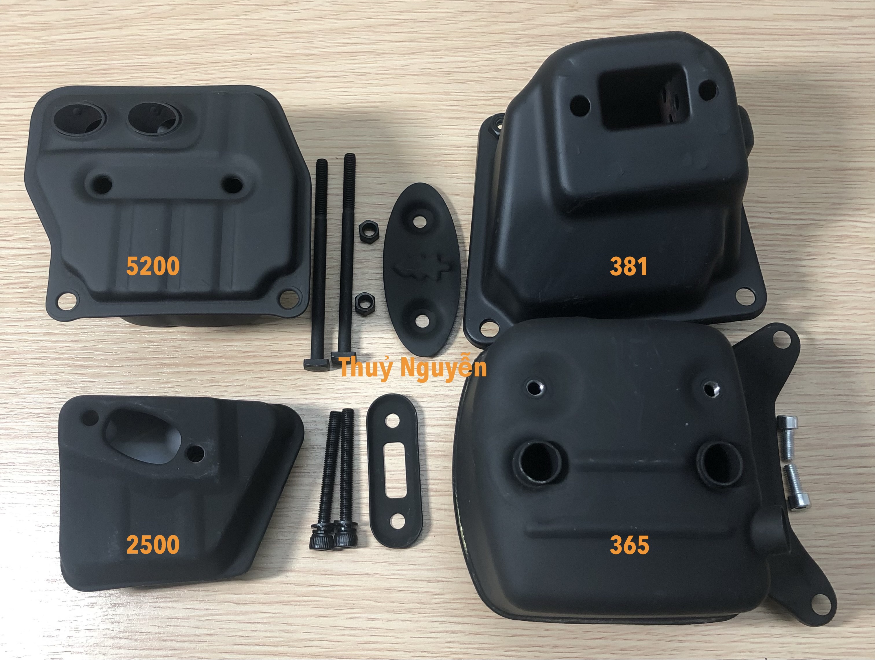 Pô lửa (xả)/bô lửa máy cưa xích 2500/ 5200/ 381/ 365