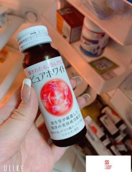 Nước uống trắng da collagen Shiseido pure white Nhật Bản