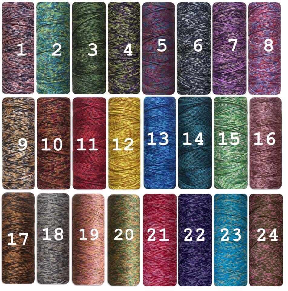 Cuộn sợi dệt loang Craf yarn -24 màu
