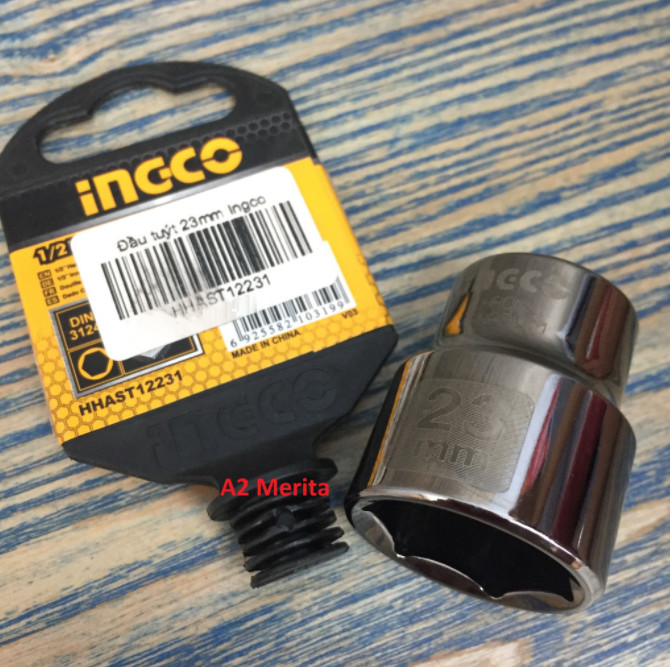 23 mm.ĐẦU TUÝP -INGCO -HHAST12231
