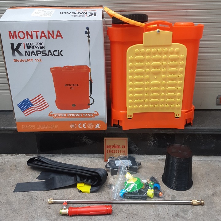 Bình Phun Phòng Dịch Sạc Điện Montala 12 Lít