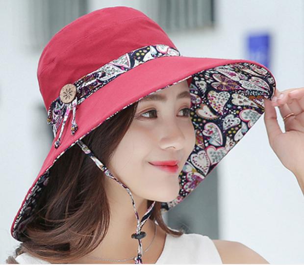 [HCM]MŨ NÓN RỘNG VÀNH GẤP GỌN ĐỘI 2 MẶT THỜI TRANG HÀN QUỐC