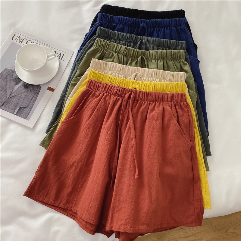 quần short nữ đũi xịn ảnh thật