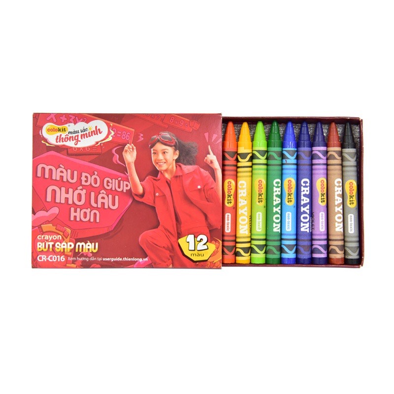 Sáp 12 màu colokit cr-c016