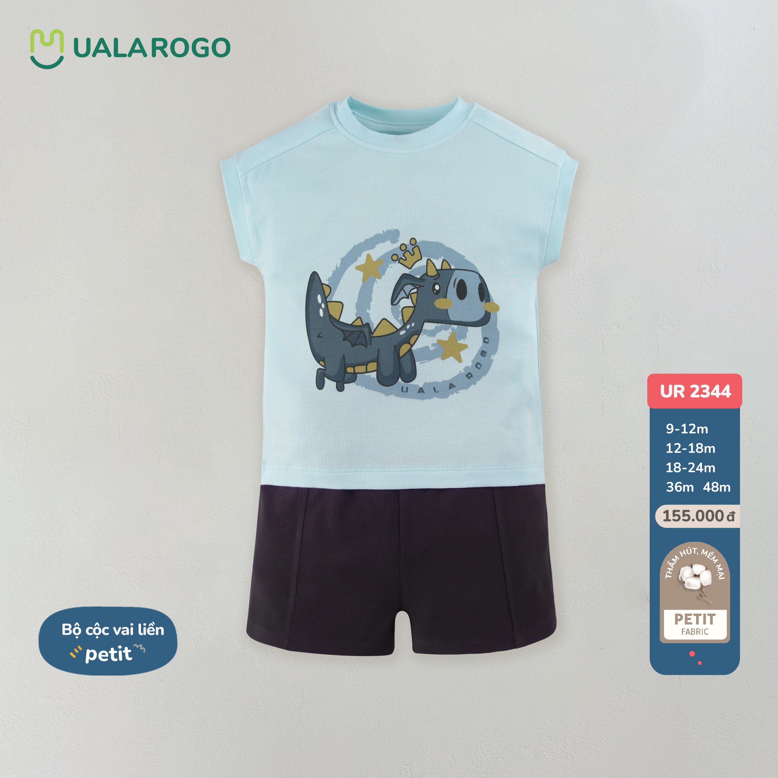 Bộ cộc tay Petit Uala rogo 9m - 4