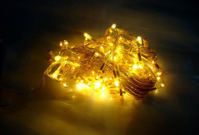 Dây đèn led chớp màu vàng 5m bóng tiêu