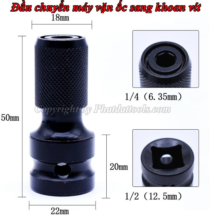 Đầu chuyển chụp khẩu sang đầu vặn vít