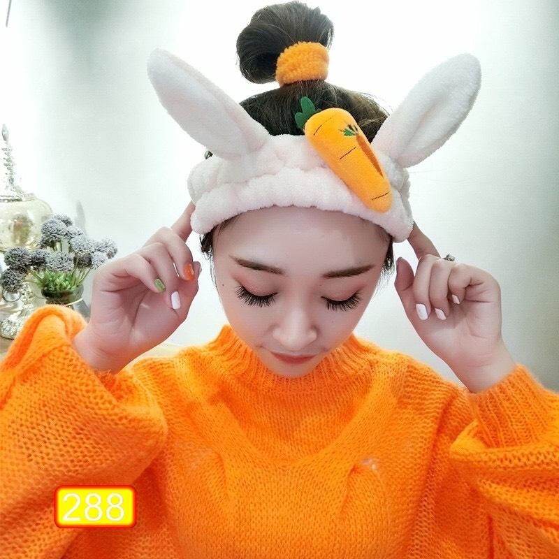 [Hcm]Băng Đô Nữ Cài Tóc 288 Thỏ Cà Rốt Dễ Thương