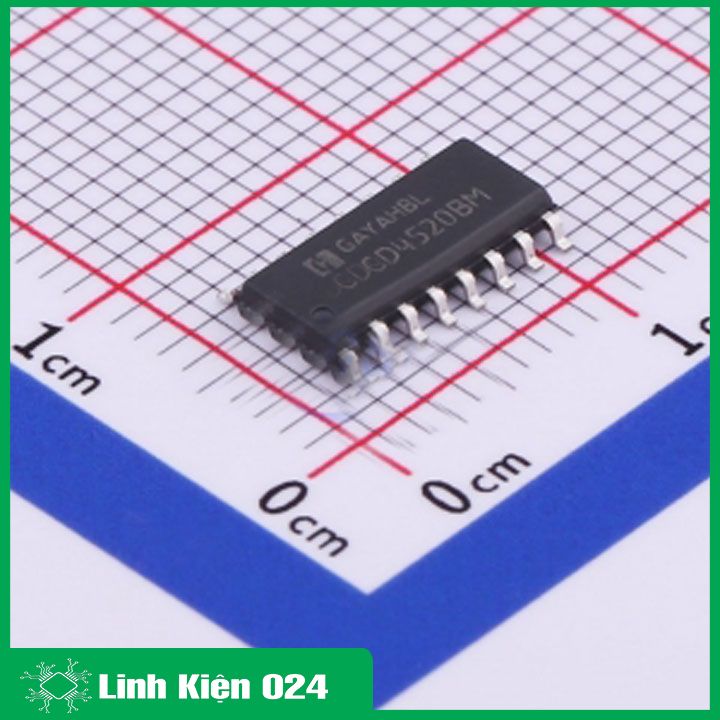 IC CD4520 SOP16/DIP16 điện áp cao