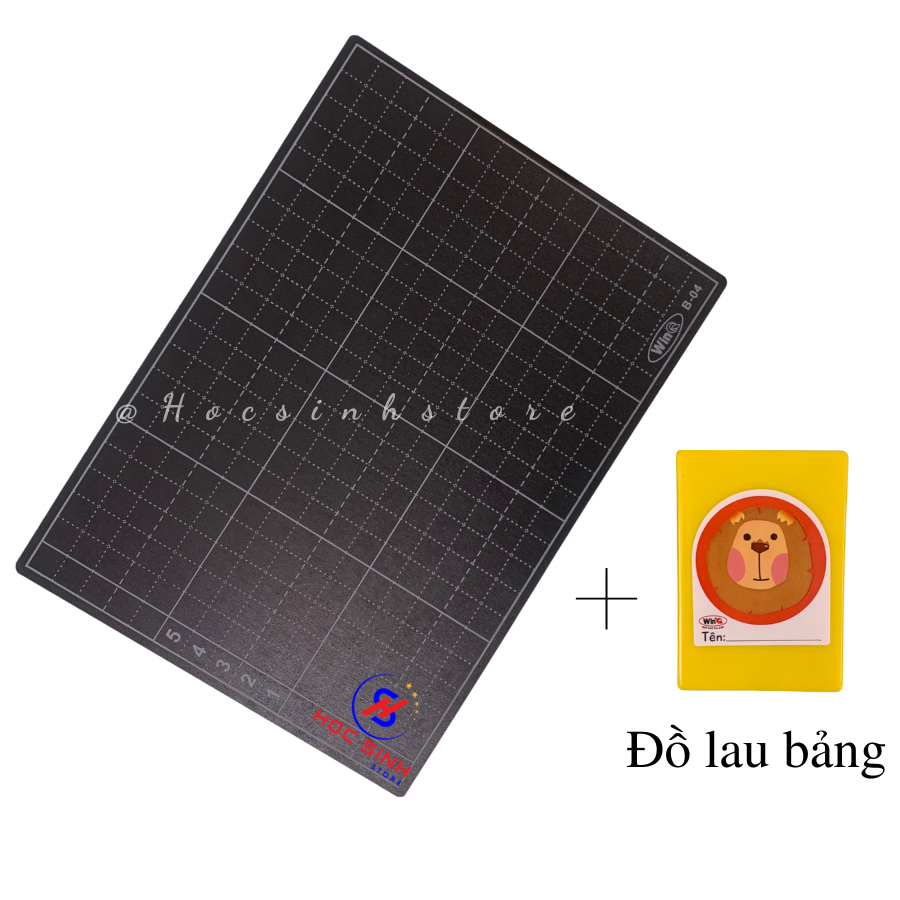 Bảng học sinh a4 winq b-04 tặng kèm đồ lau bảng