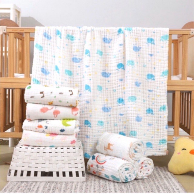 Khăn xô tắm 6 lớp cho bé