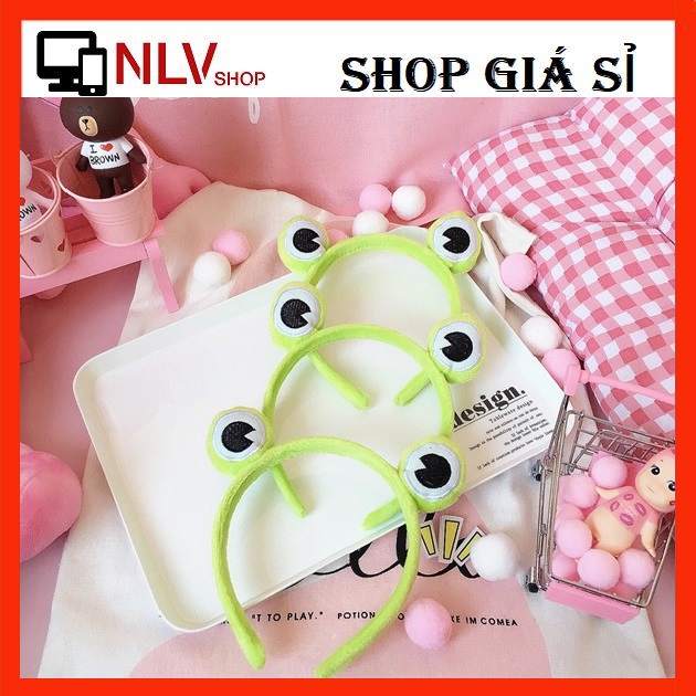 Cài tóc nữ dễ thương hình ếch xanh siêu cute - xanh lá