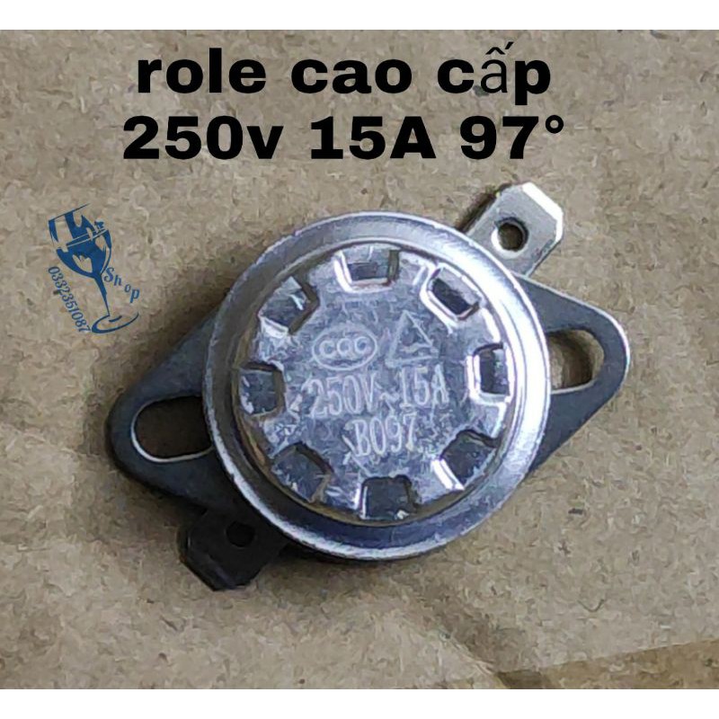 Role cao cấp 250v -15a 97° vỏ sứ