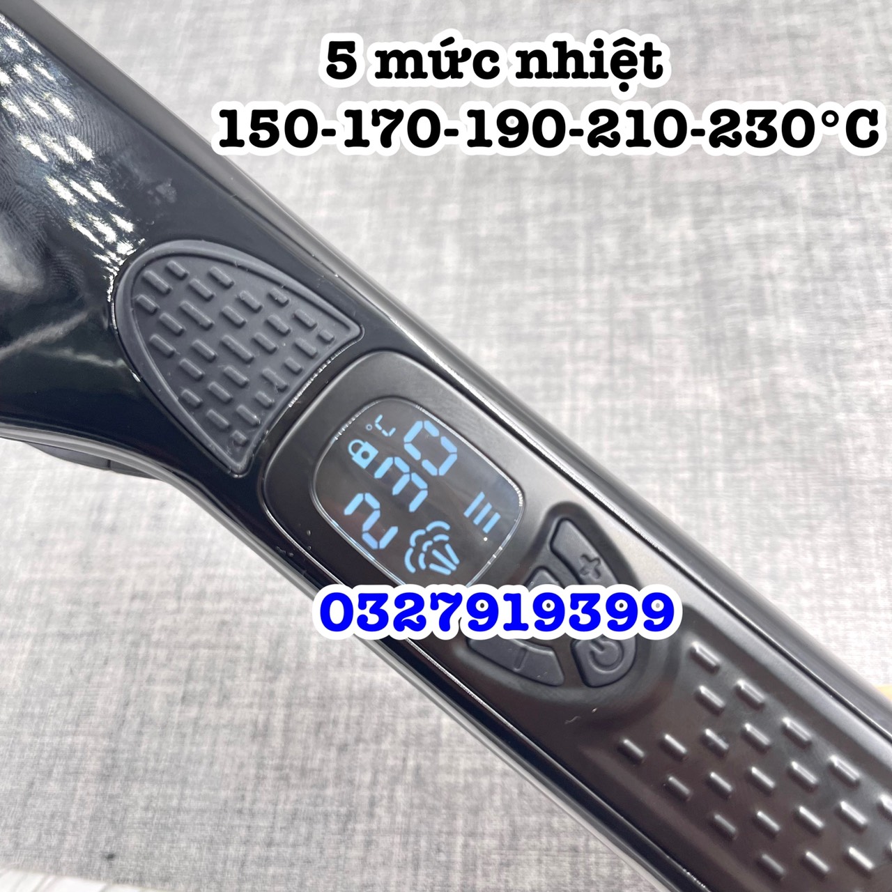 Steam Plus+ Máy Duỗi Tóc Hơi Nước Cao Cấp 250W 5 Mức Nhiệt Độ 150-230 Độ C Chất Liệu Gốm Ceramic Chống Dính An Toàn Bền Bỉ Có Lỗ Thoát Hơi Nước Và Lược Chải Mượt
