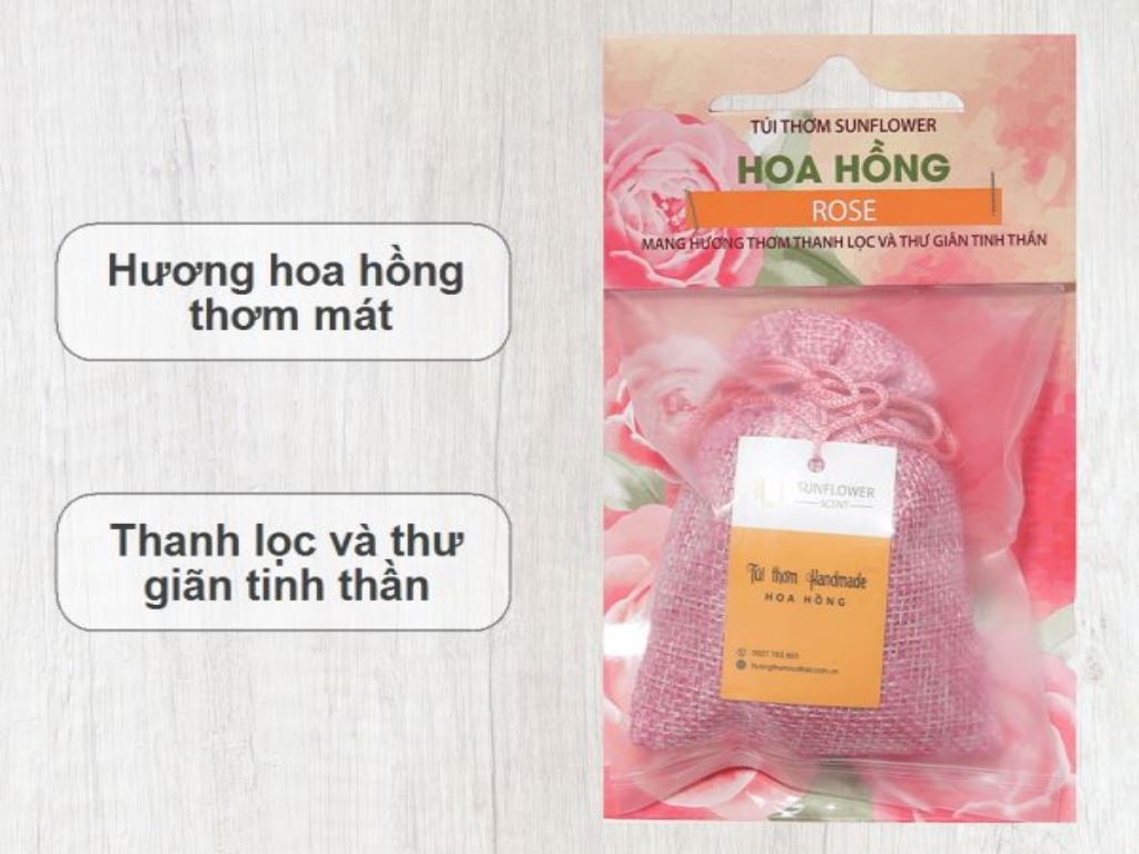 Túi thơm Sunflower hương hoa hồng 30g