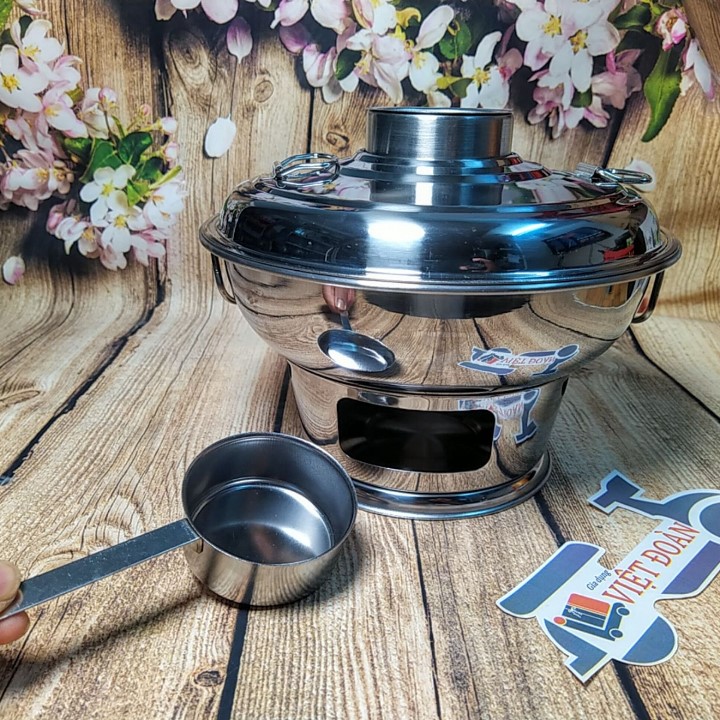 [VIDEO] Nồi Lẩu CỔ ĐIỂN sử dụng THAN hoặc CỒN 22cm INOX. Dụng cụ nấu bếp đậm chất TRUYỀN THỐNG dùng gia đình nhà hàng và các SỰ KIỆN VĂN HOÁ ẨM THỰC VIỆT