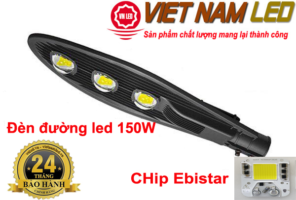 Đèn đường led 150W 3 mắt led, đèn led đường phố, vnled, vietnamled, 0936395395
