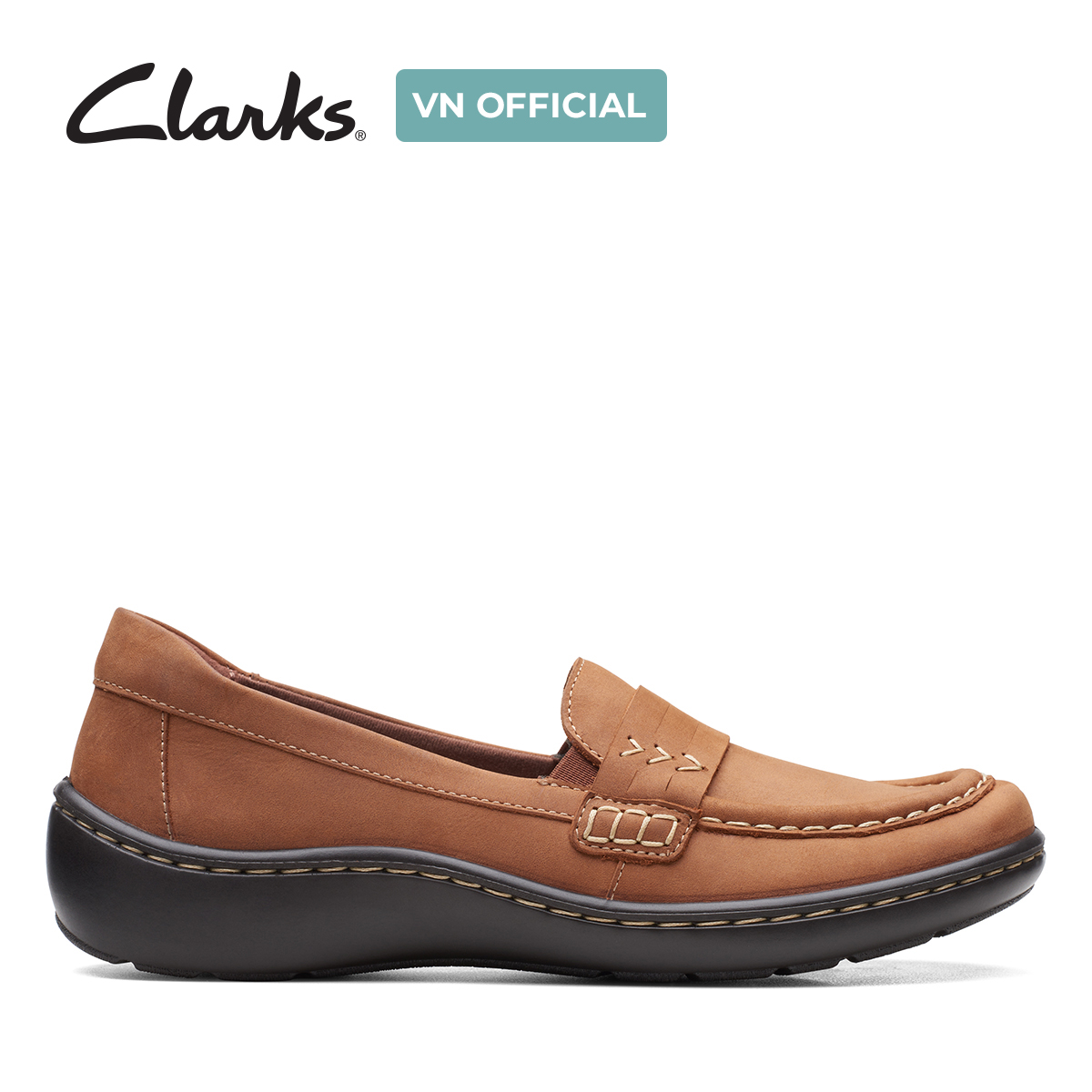 Giày lười da nữ clarks - cora ashly