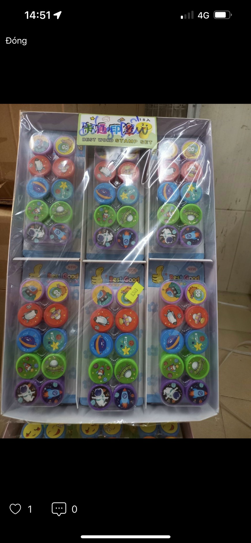 Vĩ 10 cái con dấu đồ chơi hình vui nhộn