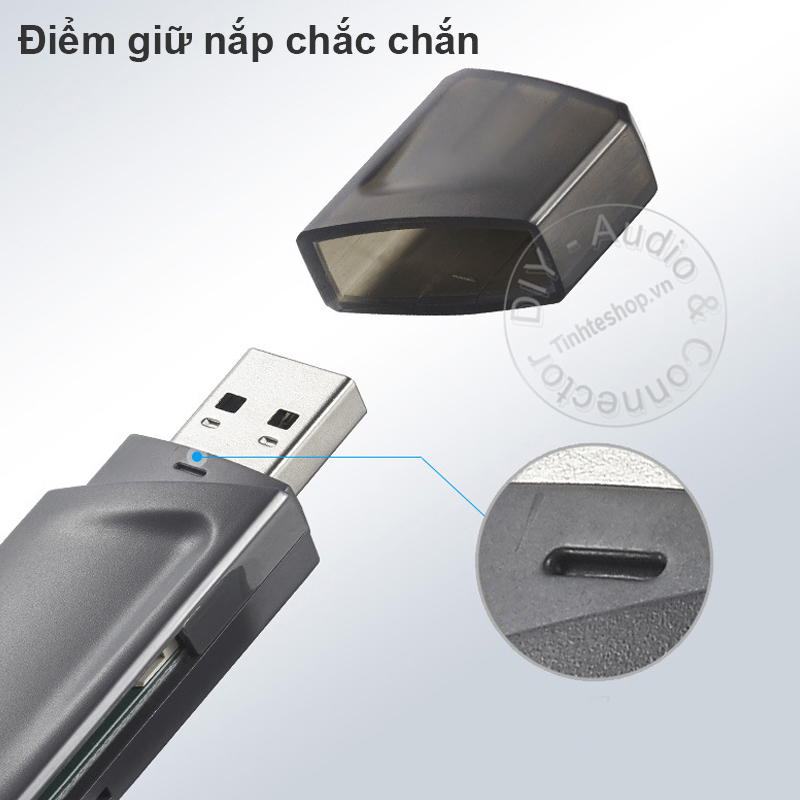 Card đọc thẻ SD Micro SD TF USB 3.1 gen1 SSK SCRM-400