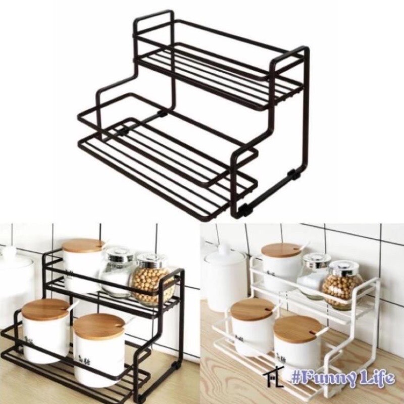 kệ để gia vị bậc thang sơn tĩnh điện TH