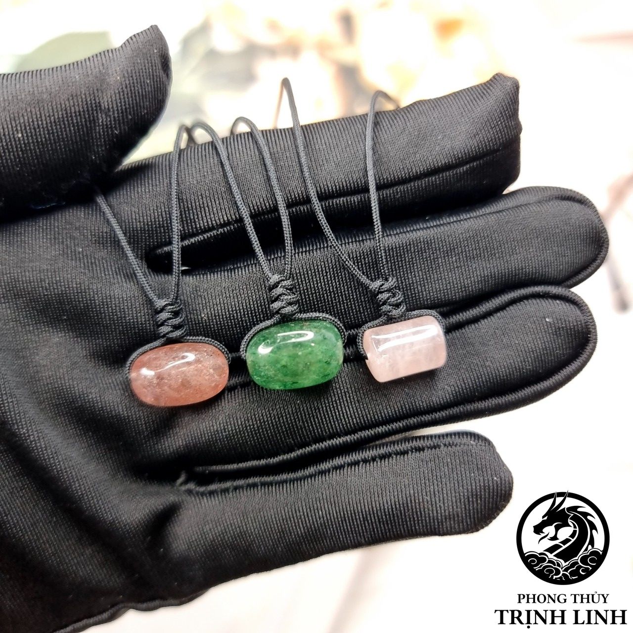 Vòng cổ 1 hạt đá thạch anh lu thống