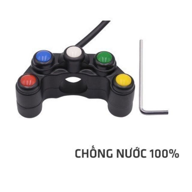 Cùm công tắc 5 in 1 cót pha on off passing