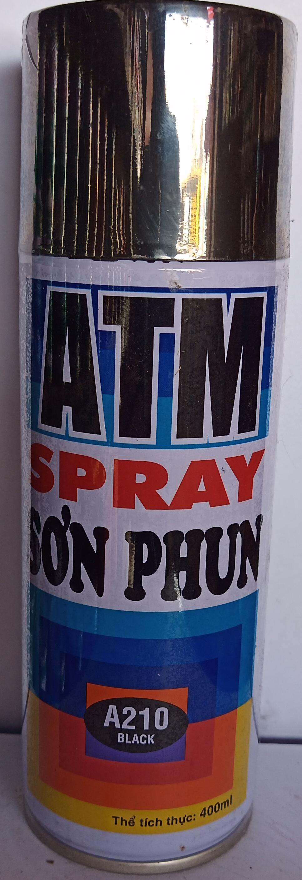 Sơn Phun ATM 400ML Đen Bóng (A210)