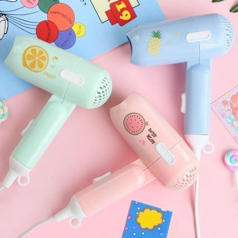 Máy Sấy Tóc Mini Icon Siêu Kute 2 Chế Độ Gấp Gọn