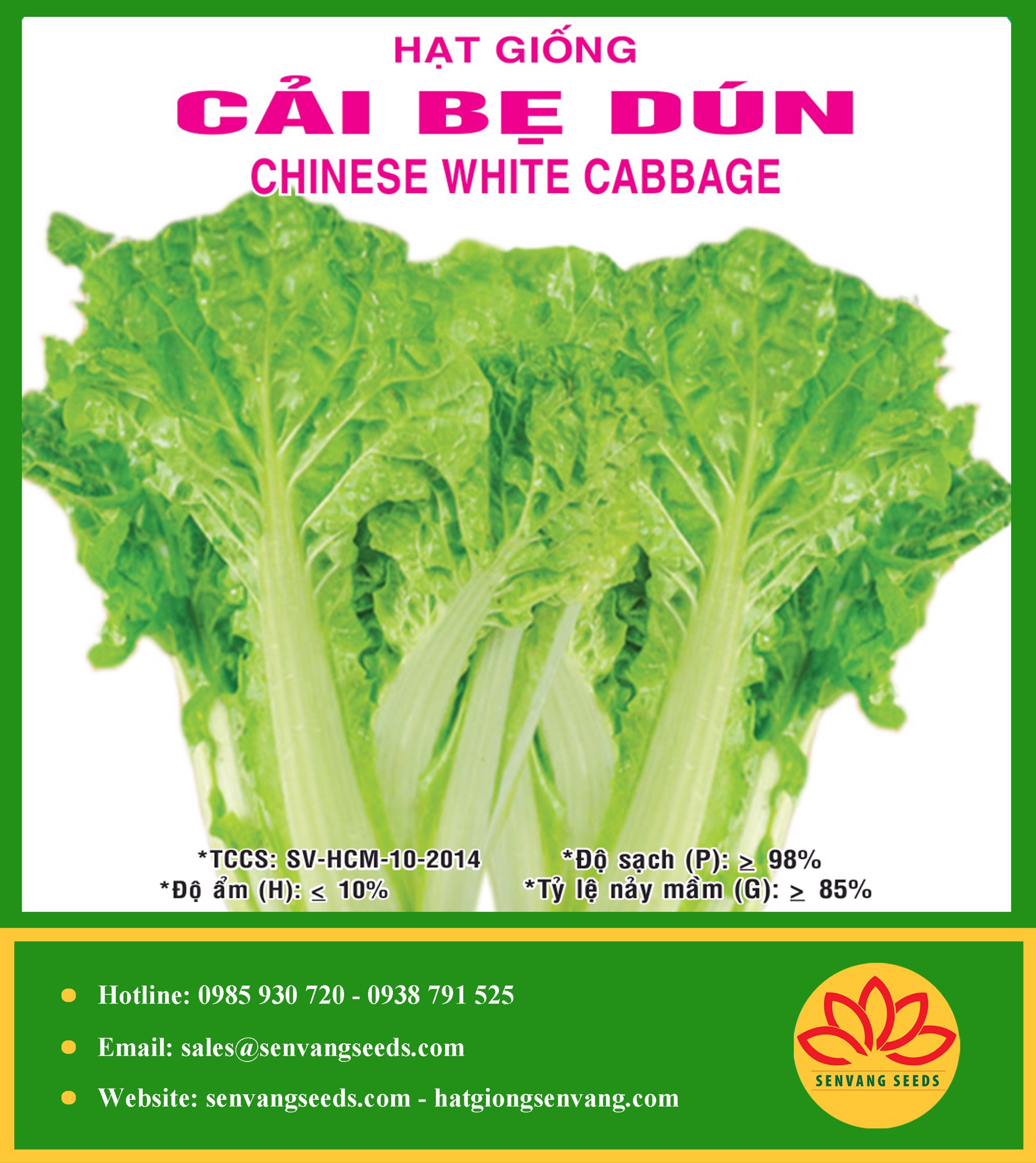Hạt Giống Cải Bẹ Dún  Sen Vàng Gói 10Gram