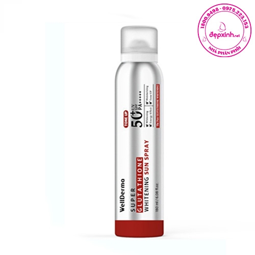 [Chính hãng] [Chính hãng] Xịt chống nắng wellderma Hàn Quốc 180ml
