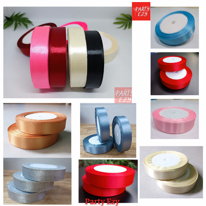 RUY BĂNG LỤA TRƠN 2CM - NHIỀU MÀU THÔNG DỤNG